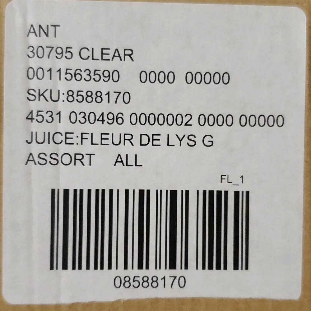 Anthropologie,  Fleur-de-lys clear juice glasses- Last one!
